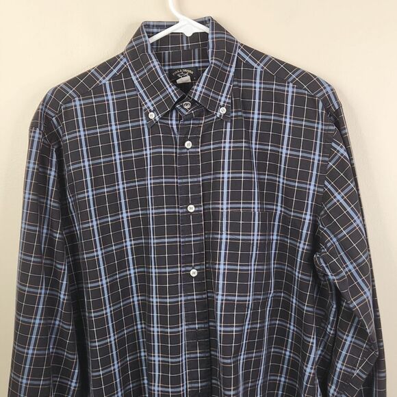 Paul & Shark Yachting Long Sleeve Plaid Print Button Down Shirt Large - Picture 3 of 7
